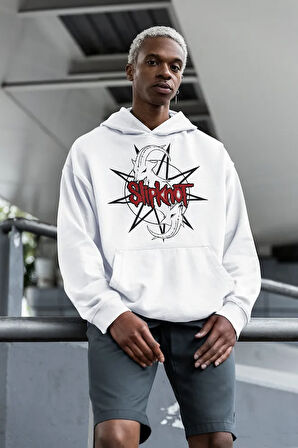 Slipknot Tasarım Baskılı Unisex Oversize Hoodie