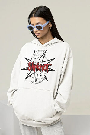 Slipknot Tasarım Baskılı Unisex Oversize Hoodie