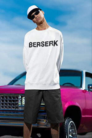 1989 Berserk Baskılı Unisex Oversize Anime Karakter Sweatshirt