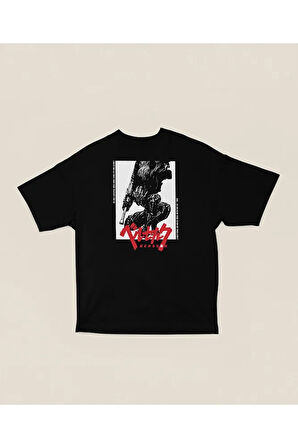 Anime Berserk Baskılı Unisex Oversize Tişört