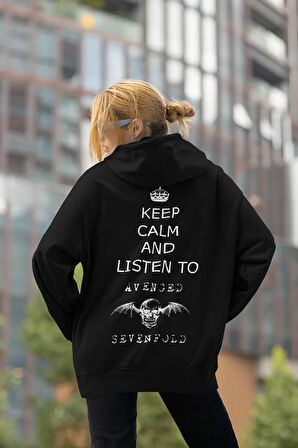 Avenged Sevenfold Baskılı Unisex Oversize Müzik Grubu Hoodie
