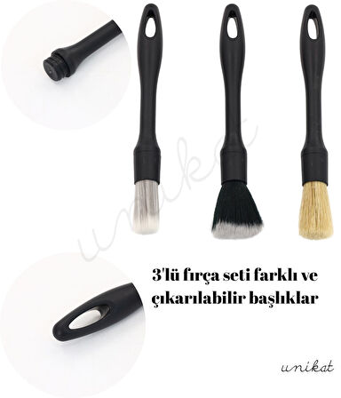 3'lü Fırçalar Farklı ve Çıkarılabilir Başlıklar - Yeni Nesil Ürün