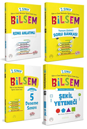  2. Sınıf Bilsem Hazırlık Kitapları Seti 4 lü Set 