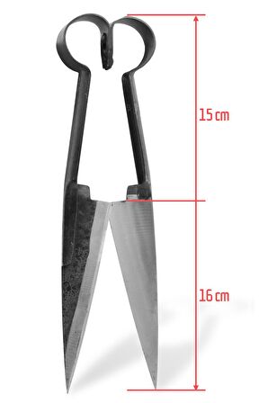 Koyun Kırkma Makası Dövme Çelik Yün Kesme Kırpma Makası 31 cm