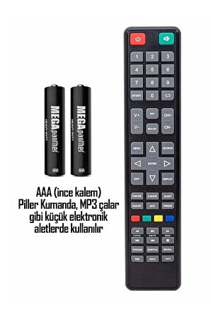 4lü AAA R03 İnce Kalem Pil Kumanda Pili Zn-C 1.5V