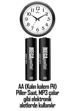 4lü AA R6 Kalın Kalem Pil Saat Pili Zn-C 1.5V