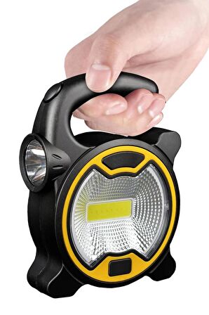 2 Adet El Feneri Kamp Lambası Tutma Kollu Outdoor Işığı Çalışma Feneri Kalem Pilli COB LED Lamba 915