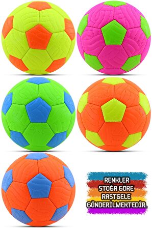 Hentbol Topu Renkli Soft Katman Çocuk Mini Futbol Topu No:1 İç Mekan Minik Top