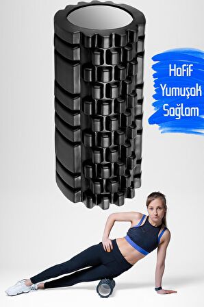 Foam Roller Fitness Masaj Rulosu Pilates Köpüğü Yüksek Yoğunluklu Orta Yumuşak