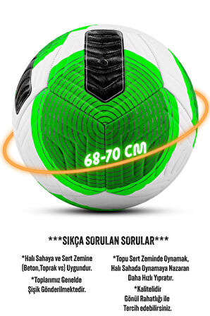 Telvesse Futbol Topu FT501 Flight Pompalı Set Dayanıklı Sert Zemin Halı Saha Futbol Topu No:5