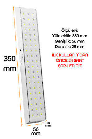 60 LED Şarjlı Işıldak Ev Kamp Lambası Gece Otomatik Yanan Fener 2 Kademeli Elektrikli El Feneri 3002