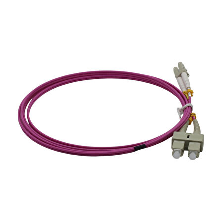 FİBER PATCH CORD SC-LC MM DUPLEX 50/125 OM4 2 MT