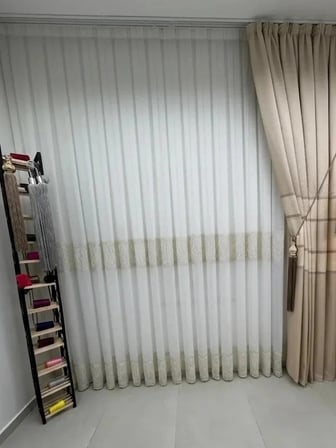 NİVEMESHOME LUMİNA 7194 V2 1/2,5 PİLELİ BAMBU TÜL PERDE