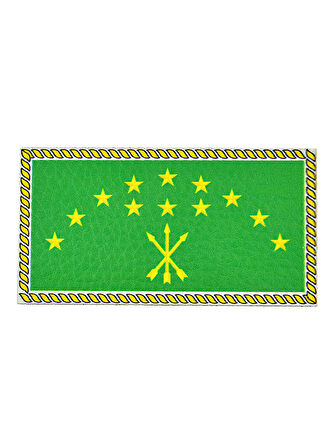 Adige Çerkes Bayrak - Cırt - Patch - Peç - Arma - 8,5x4,5 Cm