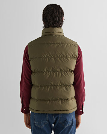 GANT Erkek Yeşil Kapüşonlu Yelek