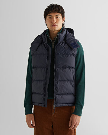 GANT Erkek Lacivert Kapüşonlu Yelek