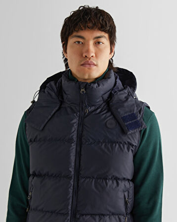 GANT Erkek Lacivert Kapüşonlu Yelek