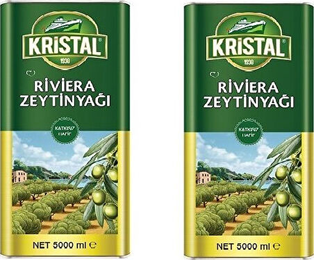 Kristal Riviera Zeytinyağı Teneke 2 x 5 L