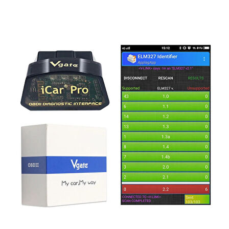 iCar Pro Vgate OBD2 Bluetooth Tarayıcı iOS/Android OBD Adaptörü Araç Kod Okuyucu Tarama Araçları