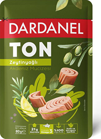 Dardanel Zeytinyağlı Ton Balığı Poşet 80 gr