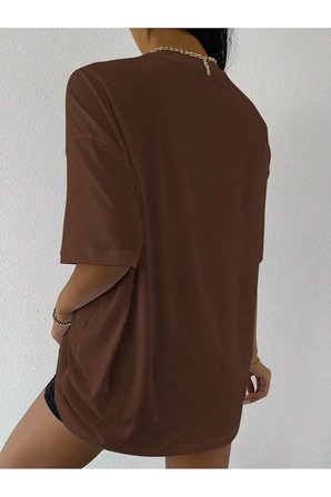 Unisex Renkli Çiçekler Baskılı Tasarım Tshirt