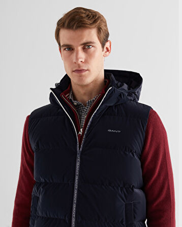 GANT Erkek Lacivert Kapüşonlu Yelek