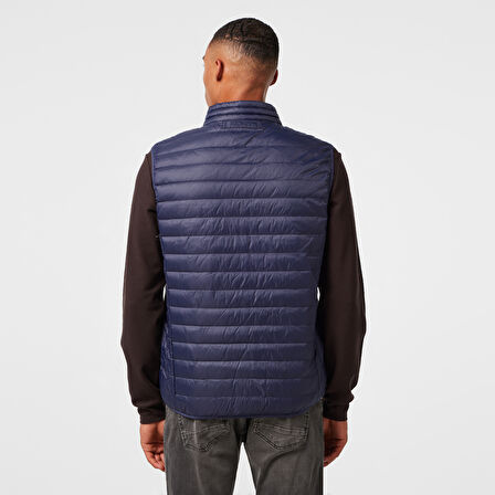 Nautica Erkek Lacivert Su Kaydırma Özellikli Kaz Tüyü Yelek