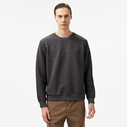 Nautica Erkek Gri Regular Fit Sweatshirt