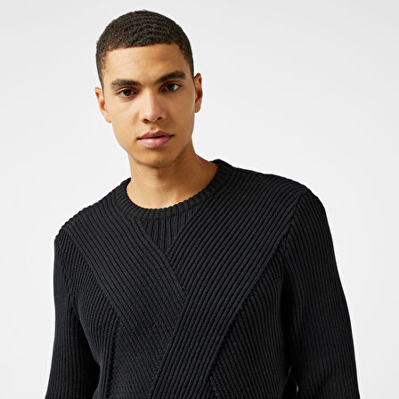 Nautica Erkek Siyah Regular Fit Kazak