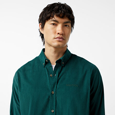 Nautica Erkek Yeşil Classic Fit Gömlek