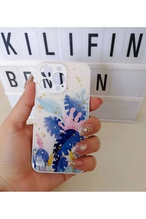 İphone 13 Pro .Çiçek Desen Kılıf Modeli