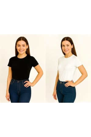 Body Bisiklet Yaka Yarım Kol örme kumaş viskon body kadın