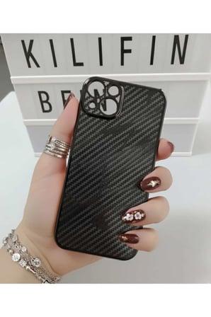 İphone 15 Plus \ 14 Plus Uyumlu Karbon Fiber Kılıf Modeli