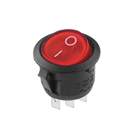 16mm On-Off Power Yuvarlak Switch Anahtar 3 Pin