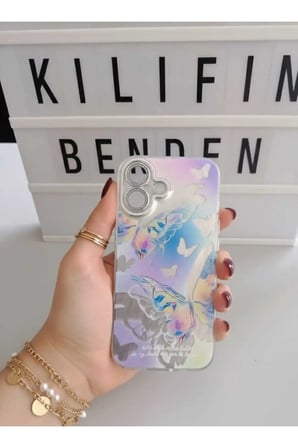 İphone 16 Kelebek Desen Kılıf Modeli