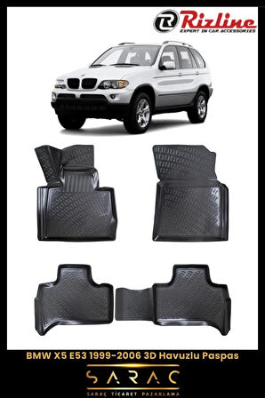 Rizline BMW X5 E53 2004 Model 3D Havuzlu Paspas
