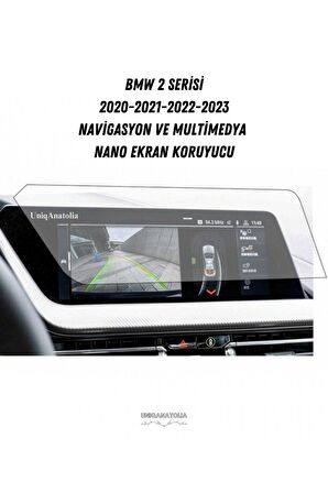 BMW 2 Serisi 2020 2021 2022 2023 Uyumlu Multimedya ve Navigasyon Uyumlu Nano Ekran Koruyucu