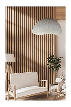 Ahşap Hobi Kutu Hediyeli Wabi Sabi Modern Iskandinav Bone Beton Dokulu Salon Avizesi Beton Avize
