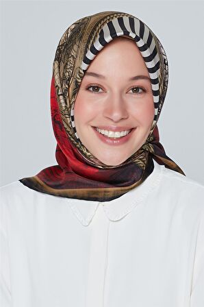 Armine Nostalji Twill İpek Eşarp 18Ya7473 25