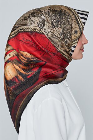 Armine Nostalji Twill İpek Eşarp 18Ya7473 25