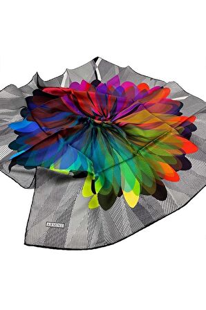 Nostalji Twill Ipek Eşarp 7936d-09