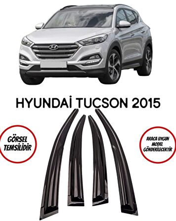 Balp Hyundai Tuscon 2015 Cam Rüzgarlık 4 Lü Takım