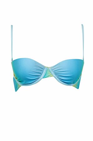 DeFacto Regular Fit Degrade Baskılı Bikini Üstü-Fall in Love D2635AX24HSTR111