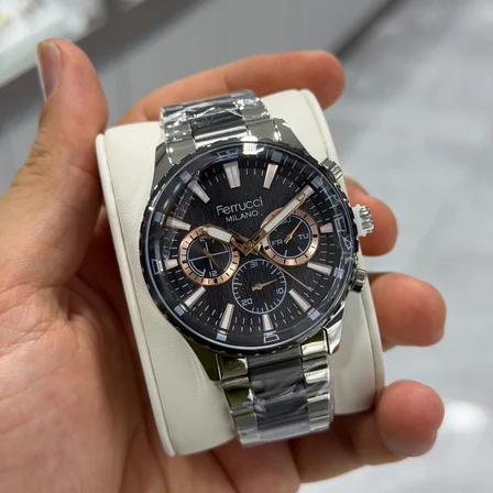 Ferrucci FER.03729M.05 Çelik Kordon Erkek Kol Saati