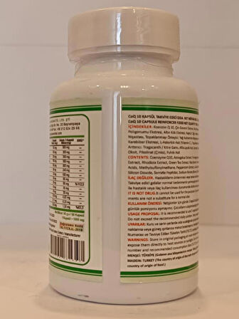 Coq 10 Kapsül (CO-ENZYME Q10 CAPSULE)
