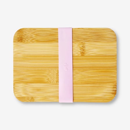 Flying Tiger Bambu Kapaklı Çelik Pembe Yemek Kabı