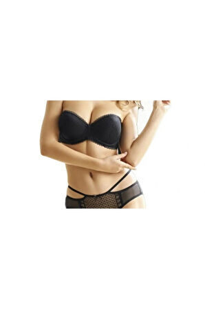 Kadın Sütyen Takımı Dolgulu - Push Up Straplez Takım