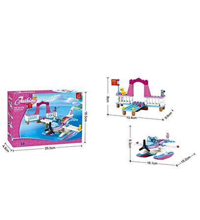 Ausini-Asya Bricks 24417, Fairyland 167 Parça Liman ve Jetski Temalı Lego Seti