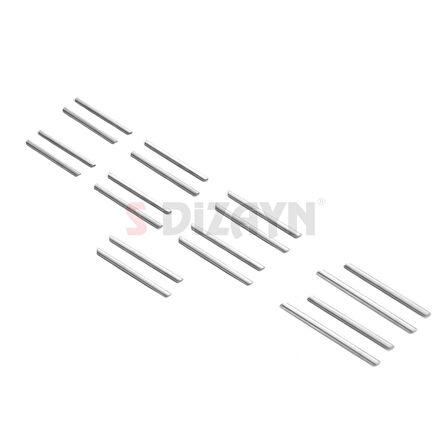 S-Dizayn Fiat Egea Krom Ön Tampon Alt Çıtası Diamond Model 14 Prç. 2020 Üzeri (Mat Krom) A+ Kalite