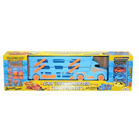 King Toys ENG-1069 Transporter Trafik Seti